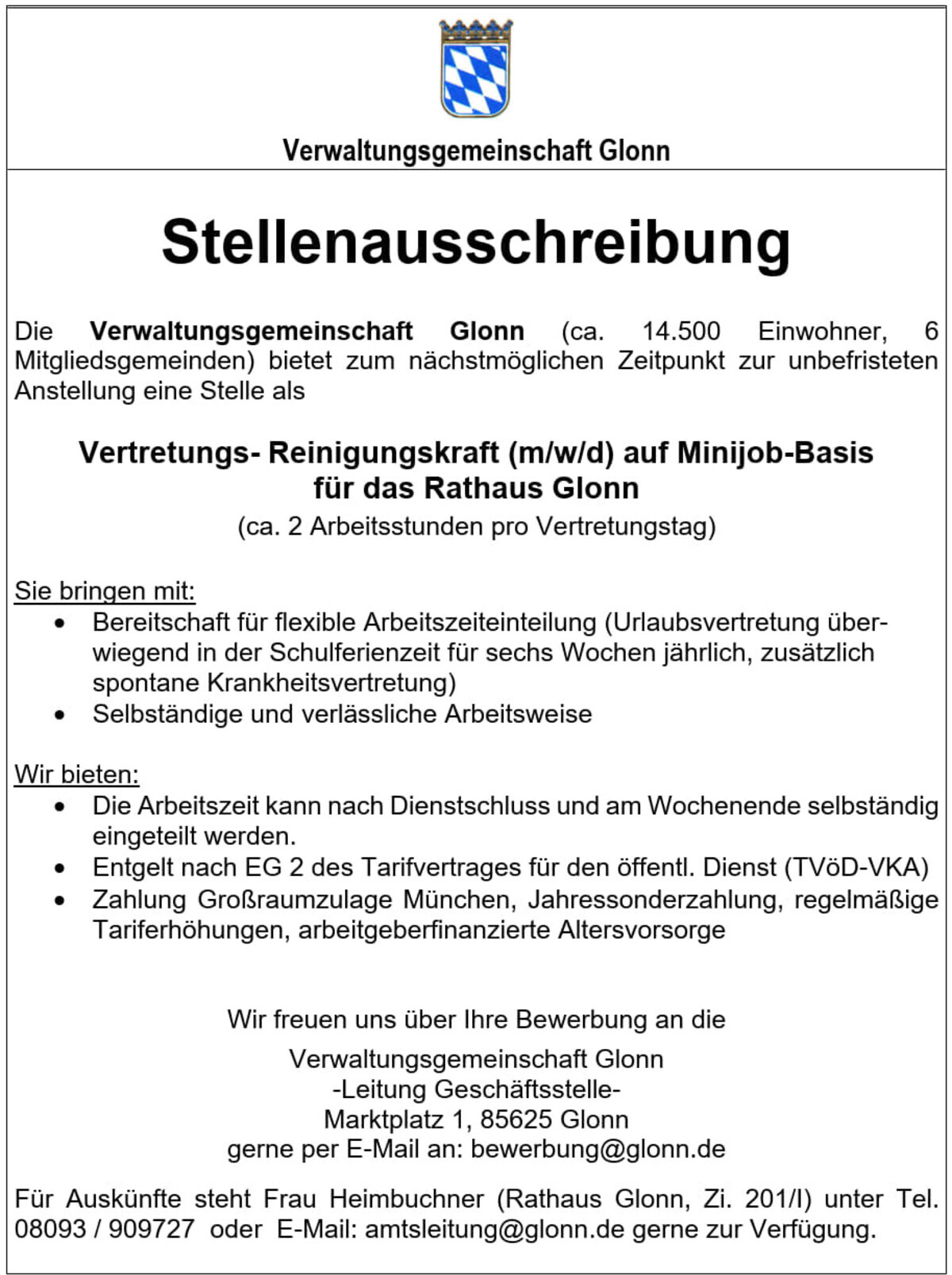 Stellenanzeigen