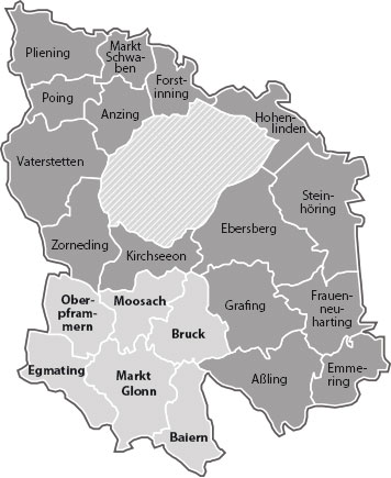 Die Verwaltungsgemeinschaft Glonn im Landkreis Ebersberg